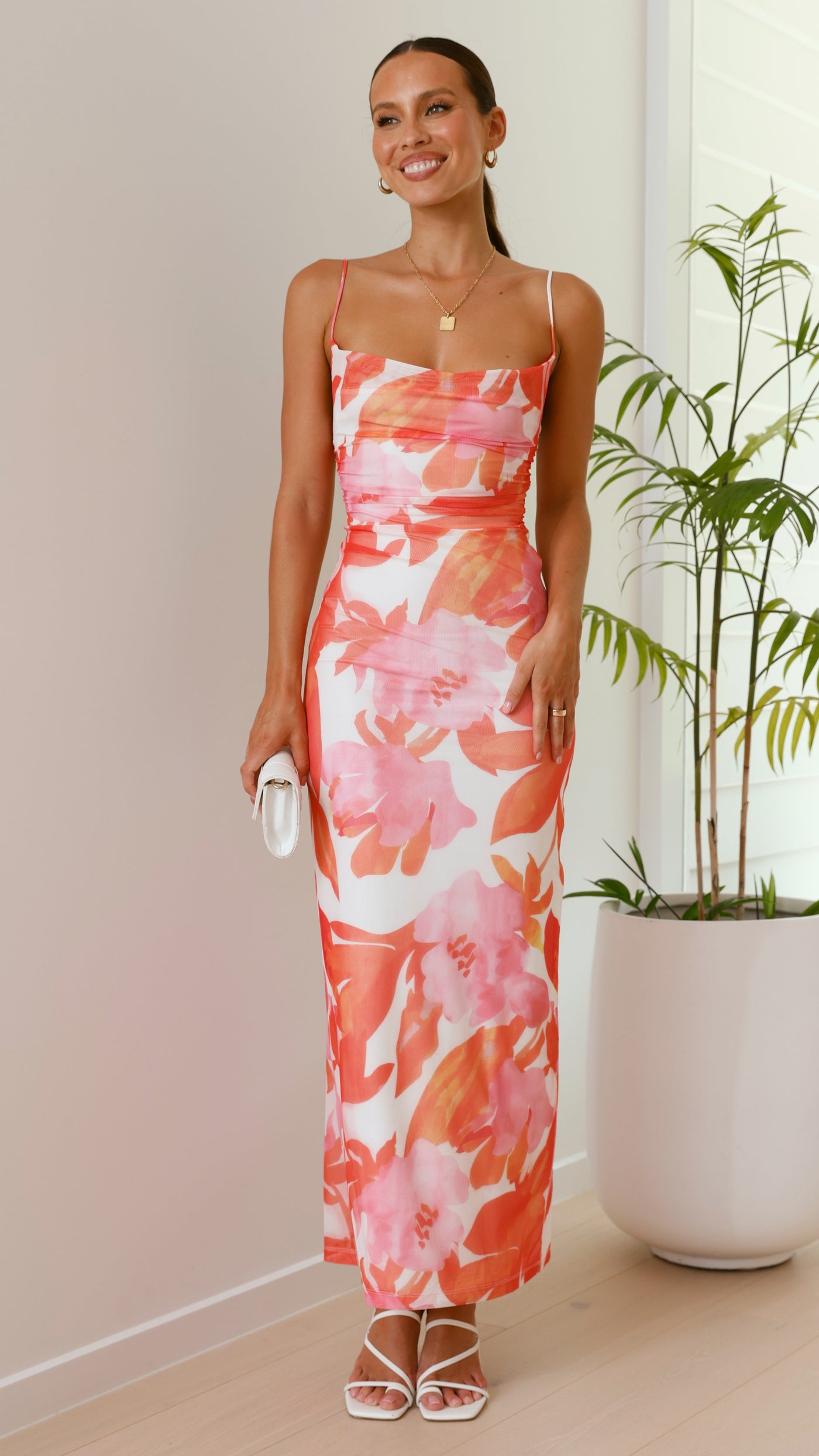 Ashley | Geblümtes Maxikleid 
