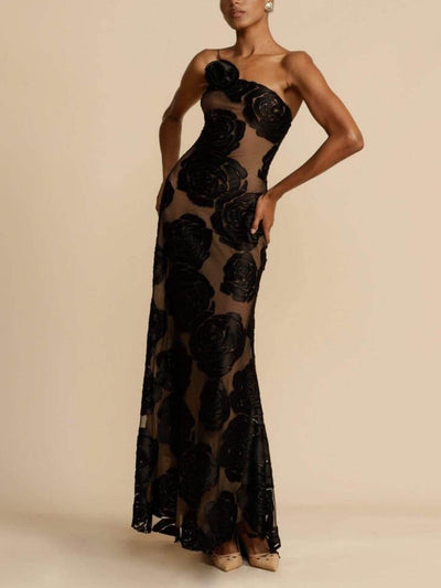 Hillevi – Transparentes Blumenkleid