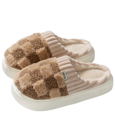 Unisex Kuschelige Hausschuhe | Kariertes Design