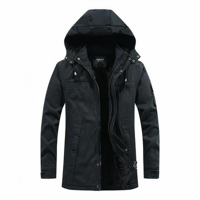Stylische Winterjacke Mit Kapuze Für Herren | Warm