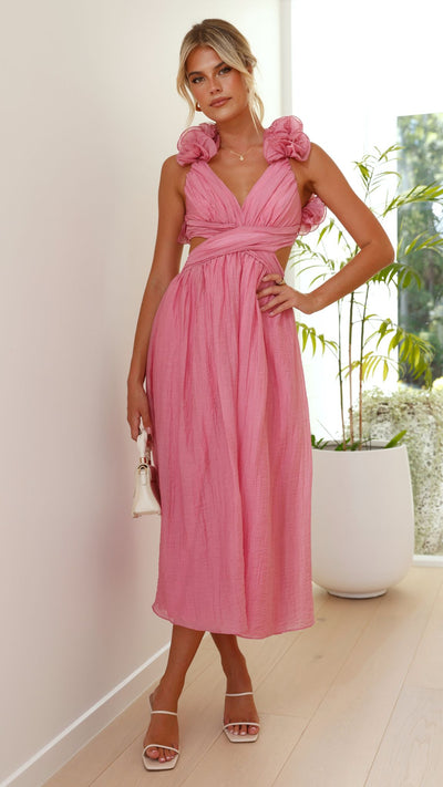 Hivara – Midikleid mit Schleifendetails