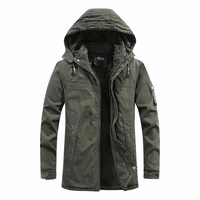 Stylische Winterjacke Mit Kapuze Für Herren | Warm