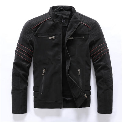 Premium Bikerjacke Für Herren | Reißverschluss