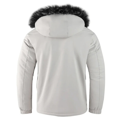 Herren Winter Kapuzen Parka Jacke | Warm