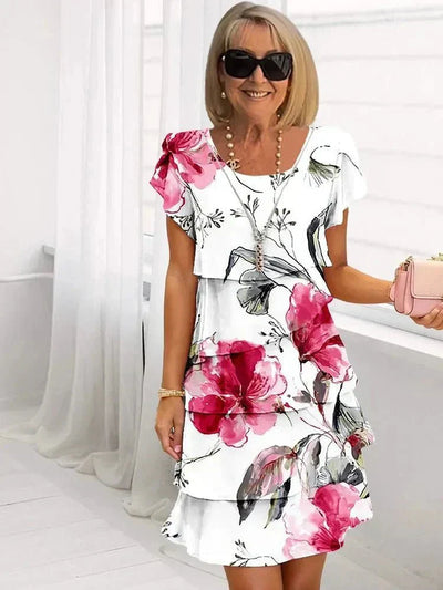Amabel – Bedrucktes Boho-Midikleid