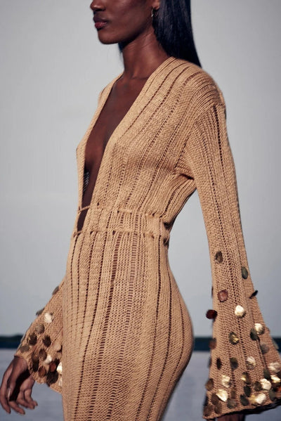 Dolly | Strick-Maxikleid mit femininer Silhouette