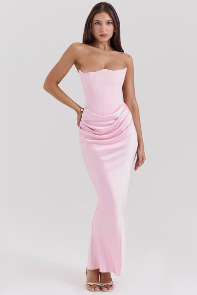 Hivarae – Drapiertes Korsett-Abendkleid