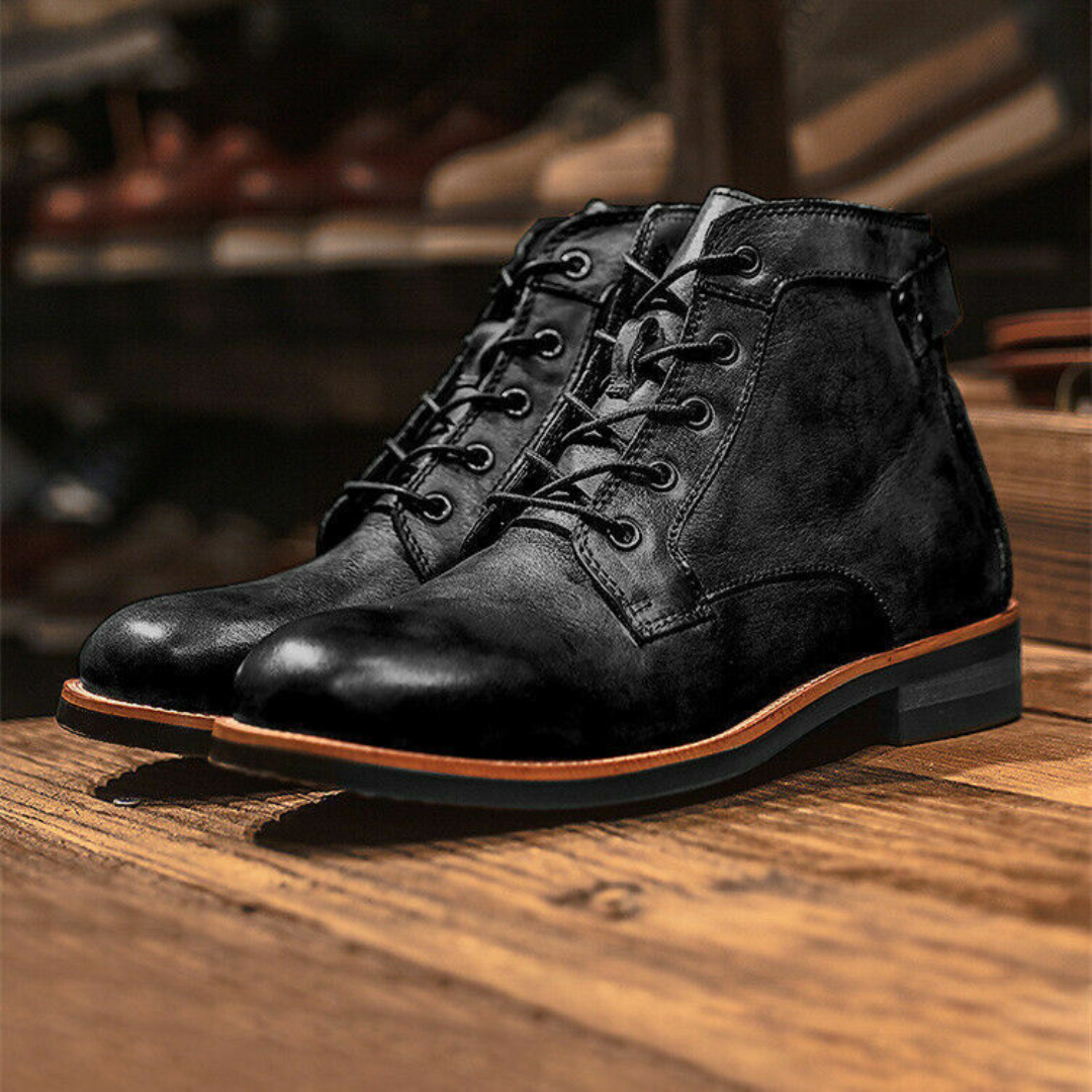 Hugh | Herren Retro Schnürstiefel | Jahrgang