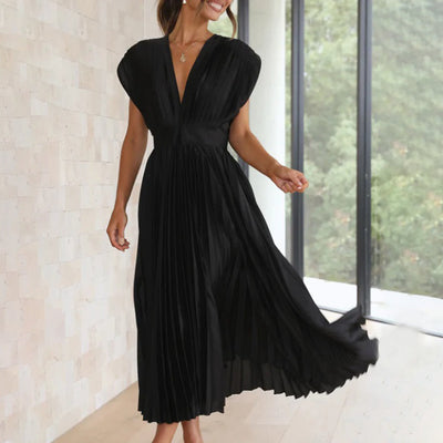 Hildegard – Plissiertes Midikleid