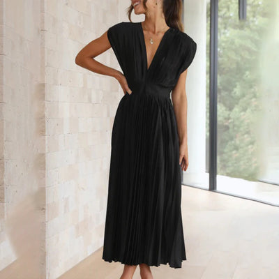 Hildegard – Plissiertes Midikleid