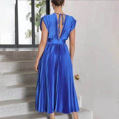 Hildegard – Plissiertes Midikleid