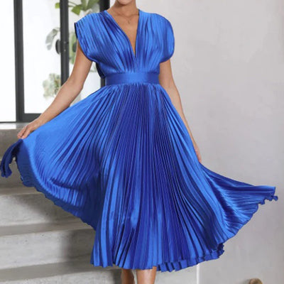 Hildegard – Plissiertes Midikleid