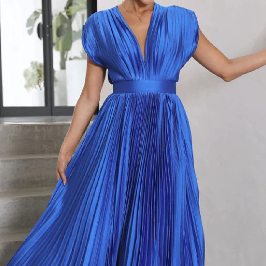Hildegard – Plissiertes Midikleid