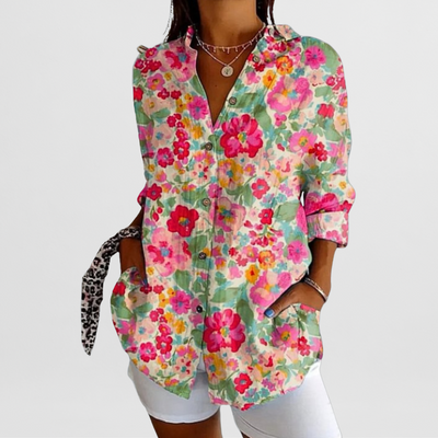 Philine – Locker geschnittene Printbluse
