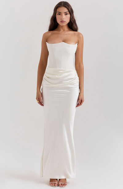 Hivarae – Drapiertes Korsett-Abendkleid