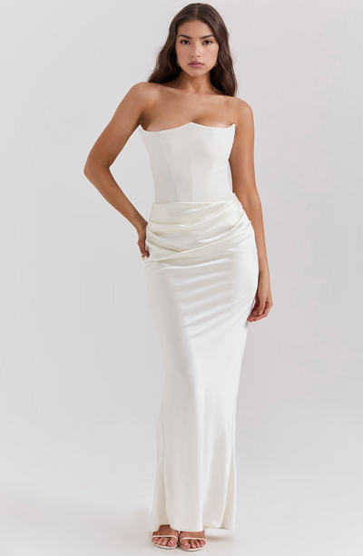 Hivarae – Drapiertes Korsett-Abendkleid