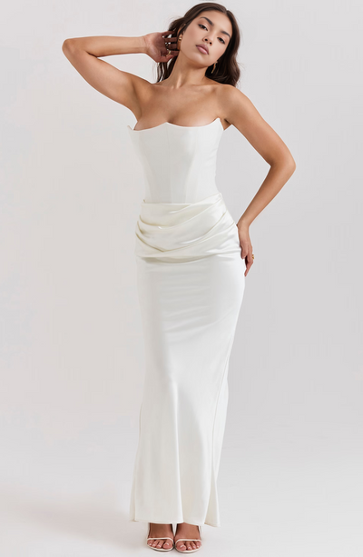 Hivarae – Drapiertes Korsett-Abendkleid