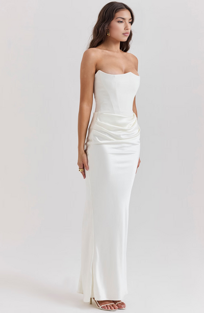 Hivarae – Drapiertes Korsett-Abendkleid
