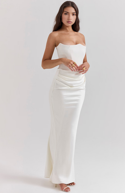 Hivarae – Drapiertes Korsett-Abendkleid
