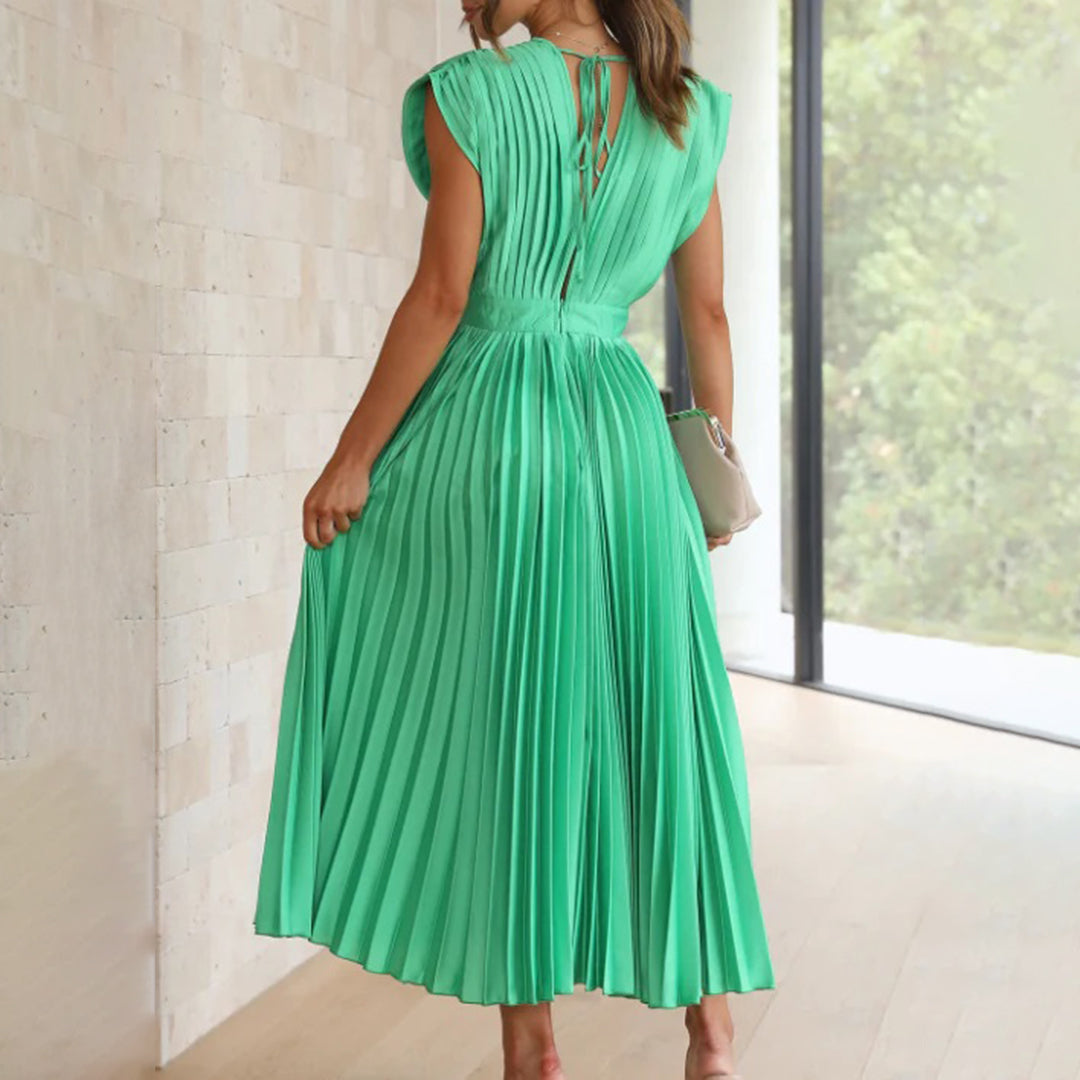 Hildegard – Plissiertes Midikleid