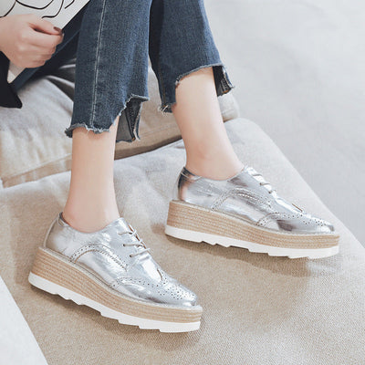 Teona – Plateauschnürschuhe