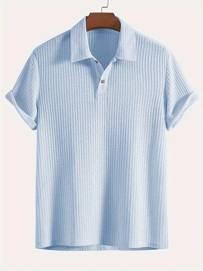 Gero – Strukturiertes Strick-Poloshirt