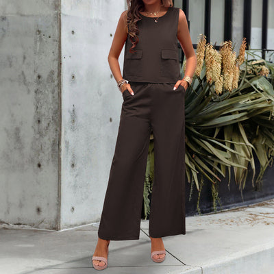 Nika – Koreanischer Jumpsuit mit weitem Bein