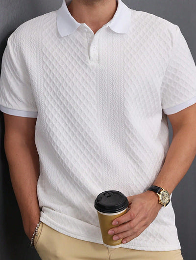 Abwin – Strukturiertes Poloshirt