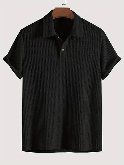Gero – Strukturiertes Strick-Poloshirt