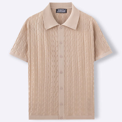 Minno – Kurzärmliges Strickhemd