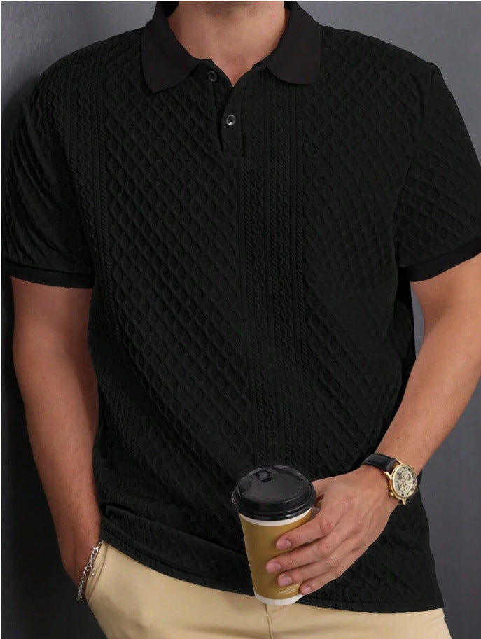 Abwin – Strukturiertes Poloshirt