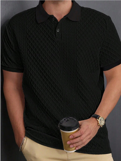 Abwin – Strukturiertes Poloshirt