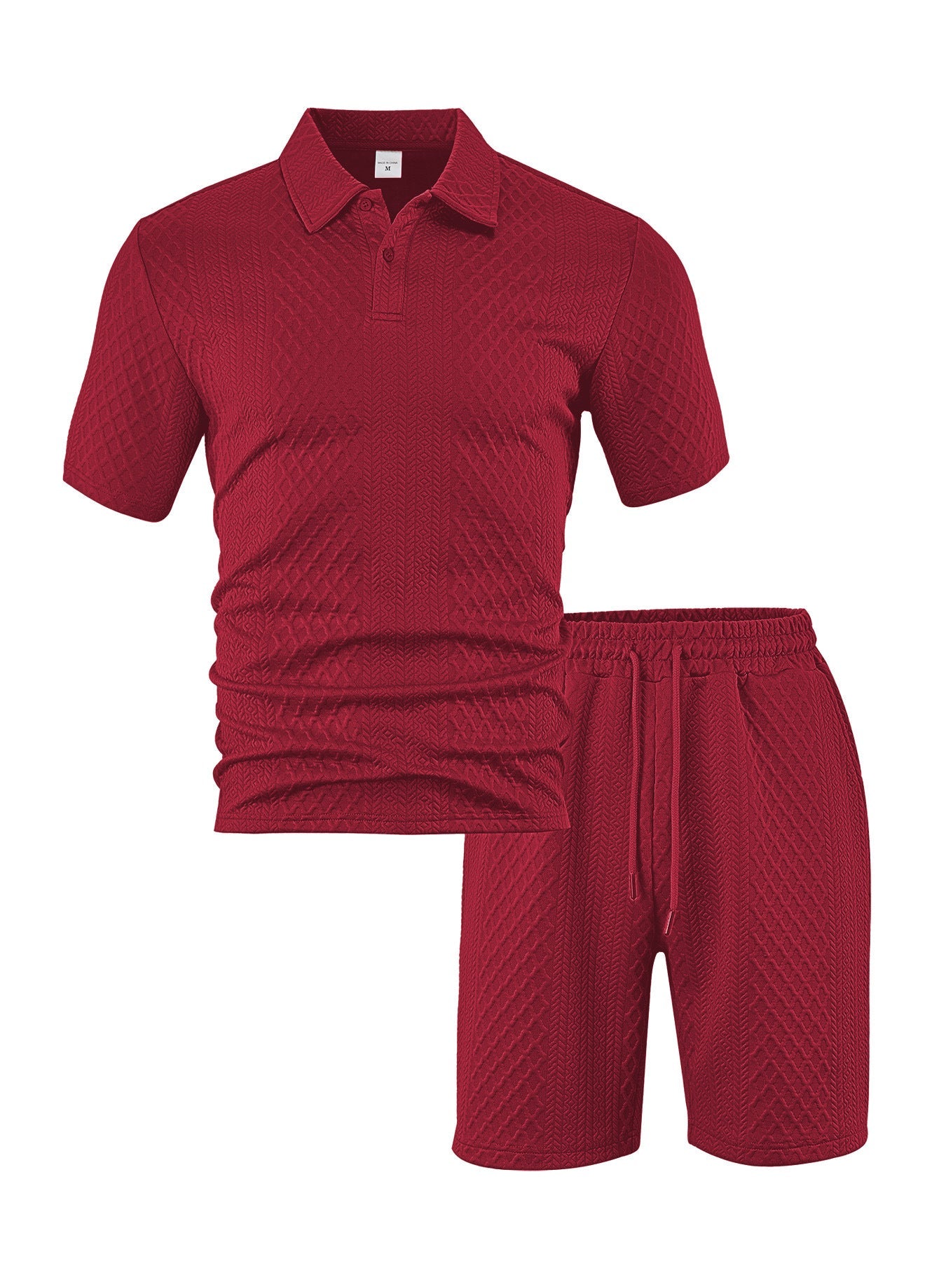 Xaver – Strukturiertes Polo-Shorts-Set