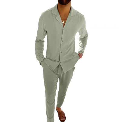 Viktor – Zweiteiliges Loungewear-Set mit Knopfleiste