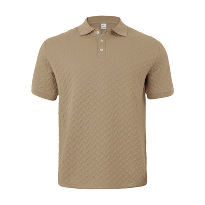 Gideon – Poloshirt mit Fischgrätstruktur