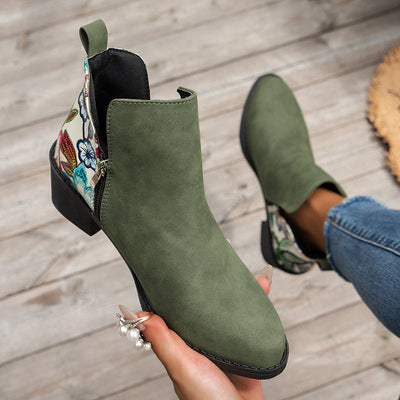 Teline – Stiefeletten mit Kontrast-Panel