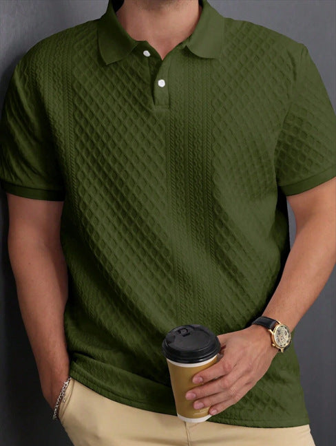 Abwin – Strukturiertes Poloshirt