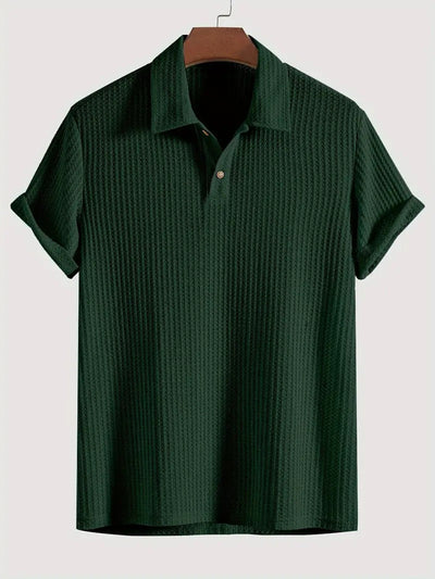 Gero – Strukturiertes Strick-Poloshirt