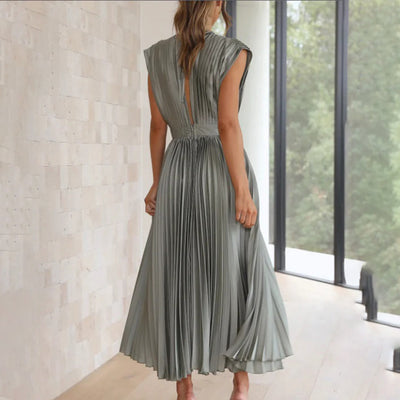 Hildegard – Plissiertes Midikleid