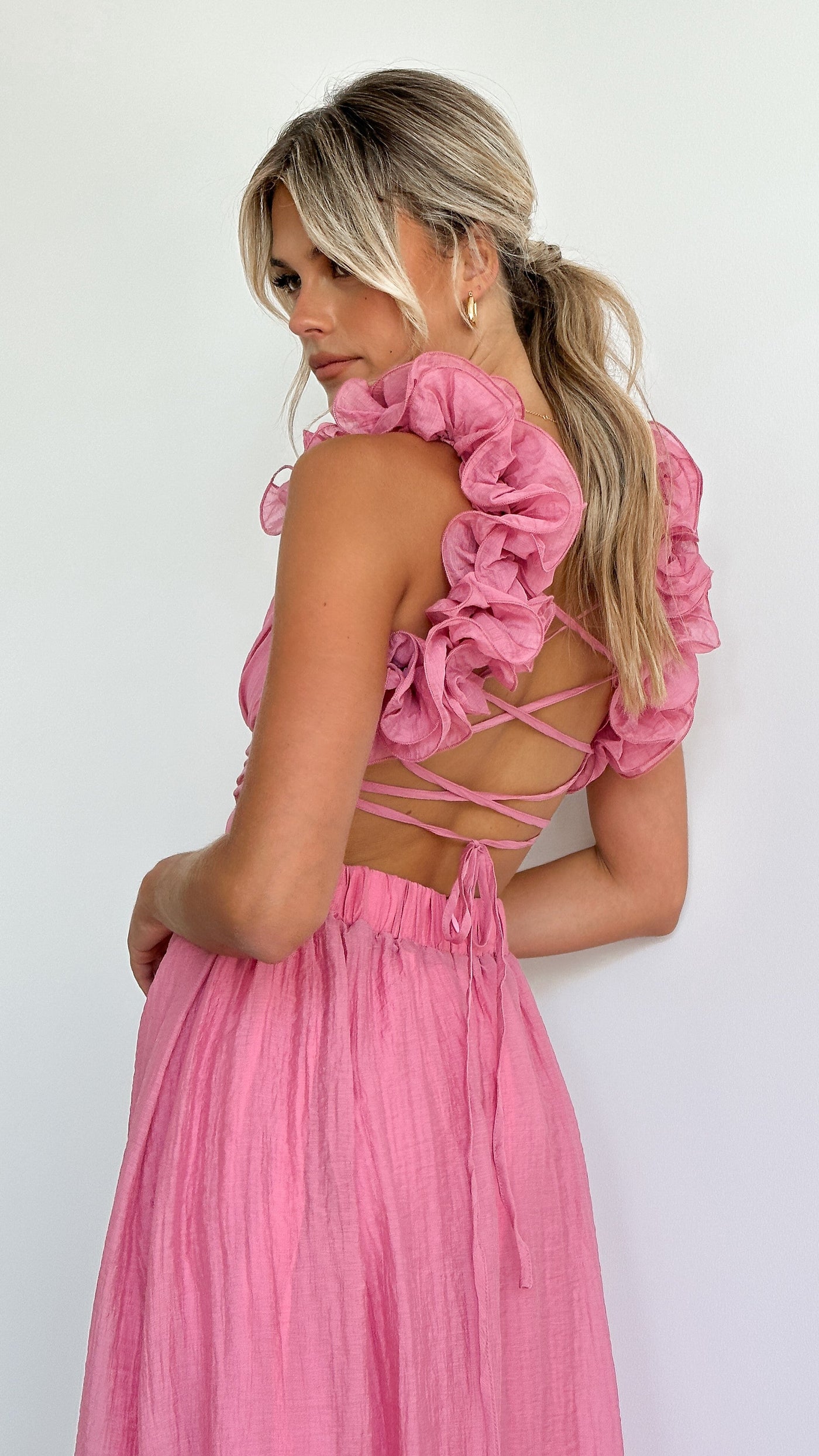 Hivara – Midikleid mit Schleifendetails