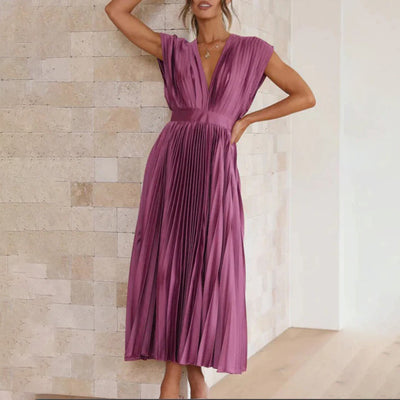 Hildegard – Plissiertes Midikleid
