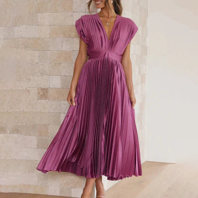Hildegard – Plissiertes Midikleid