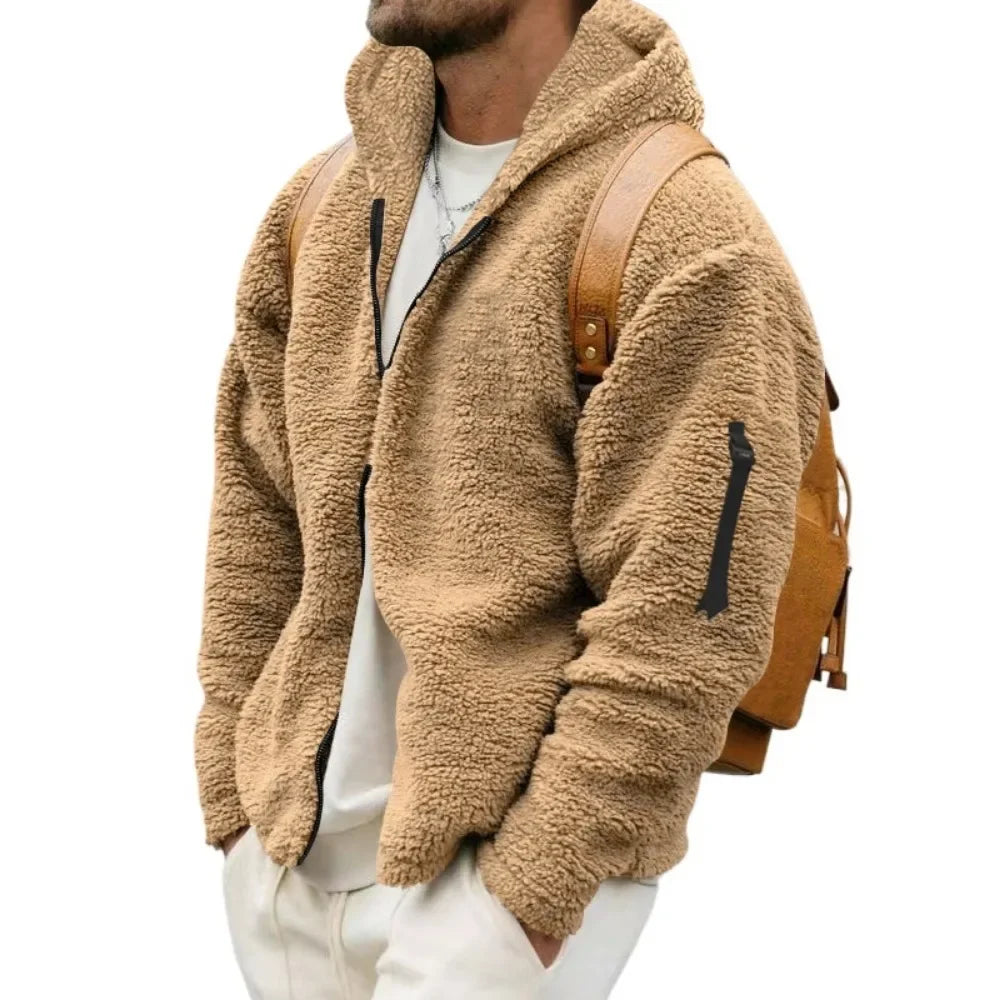 Herren Kapuze Fleece Jacke | Winter
