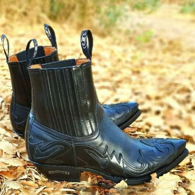 Cowboy-Schlupfstiefel für Herren | Knöchellang