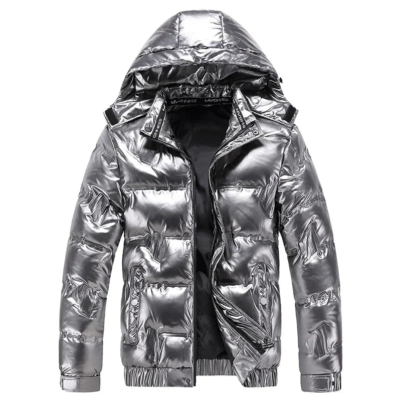 Stylische Herren Daunenjacke mit Kapuze | Winter