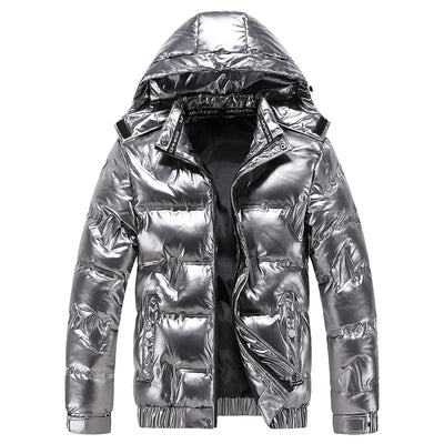 Stylische Herren Daunenjacke mit Kapuze | Winter
