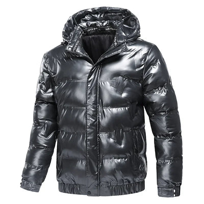 Stylische Herren Daunenjacke mit Kapuze | Winter