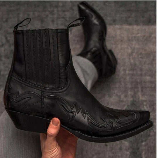Cowboy-Schlupfstiefel für Herren | Knöchellang