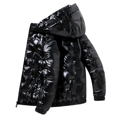 Herren Winter Daunenjacke | mit Kapuze
