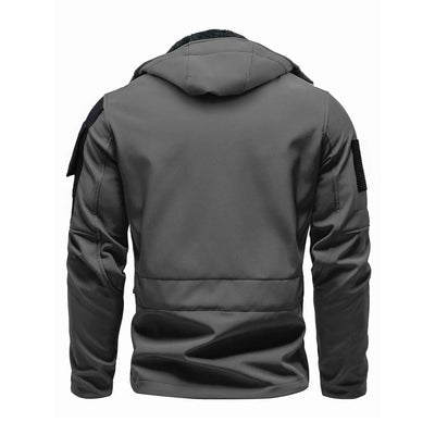 Mehreren Taschen Herren Softshell Jacke | Mit Kapuze